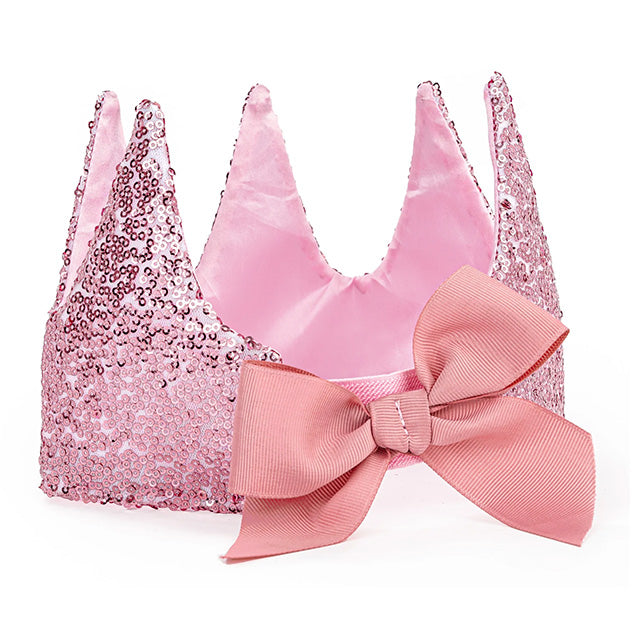 Great Pretenders luxe prinsessen kroon roze pailletten - 13410