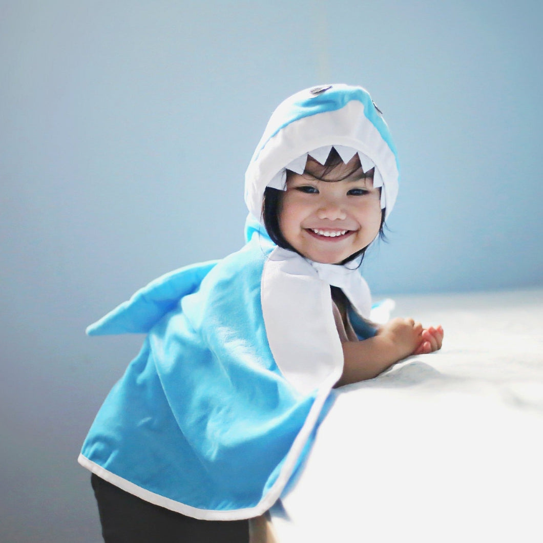 Great Pretenders verkleedcape Baby Shark haai, maat 2-3 jaar