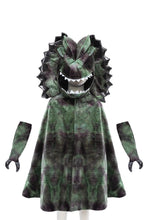 Afbeelding in Gallery-weergave laden, Great Pretenders dinosaurus cape - Grandasaurus Diliphosaurus cape met klauwen, maat 4-6 jaar - 56895
