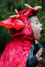 Afbeelding in Gallery-weergave laden, Great Pretenders dinosaurus cape - Triceratops rood - 56775

