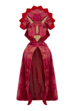 Afbeelding in Gallery-weergave laden, Great Pretenders dinosaurus cape - Triceratops rood - 56775
