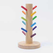 Afbeelding in Gallery-weergave laden, Grimm&#39;s houten sorteerhulp bouwringen Regenboog - 10162
