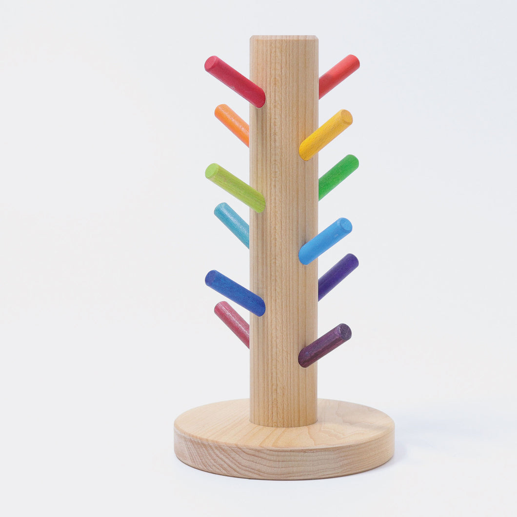Grimm's houten sorteerhulp bouwringen Regenboog - 10162