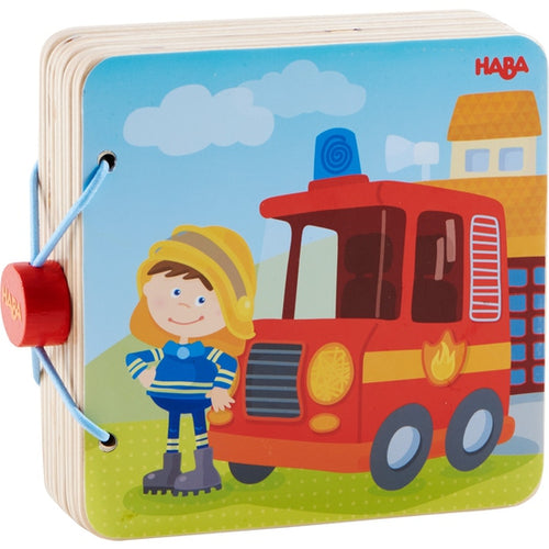 Haba 303776 Houten babyboek Brandweer