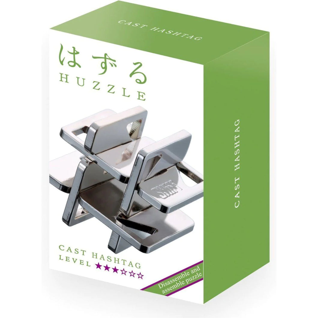 Huzzle Puzzle metalen breinbrekers puzzel - Cast Hashtag