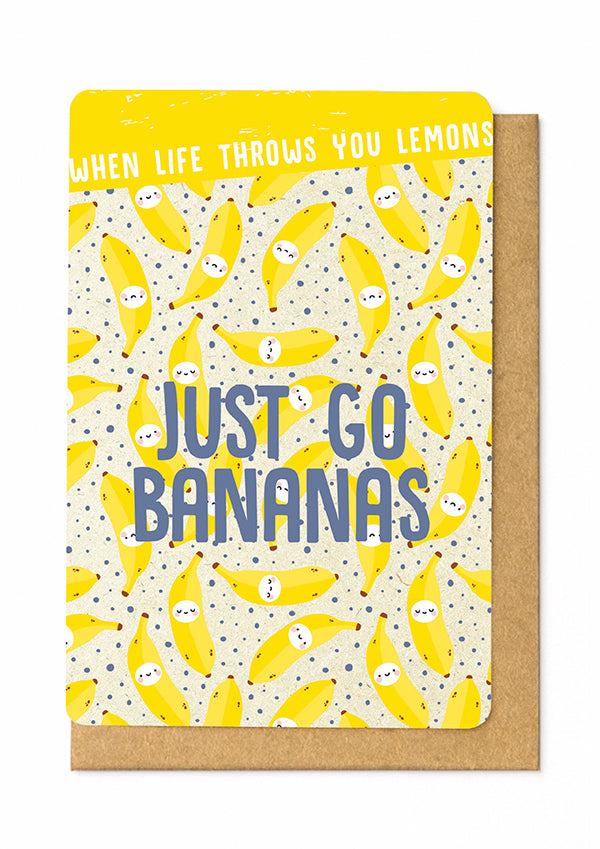 Enfant Terrible wenskaart WHEN LIFE THROWS YOU LEMONS JUST GO BANANAS - JS4610