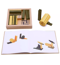 Afbeelding in Gallery-weergave laden, Kapla boek en kleuren 40 plankjes - Geel en groen

