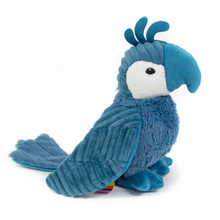 Afbeelding in Gallery-weergave laden, Les Déglingos Ptipotos de blauwe papegaai
