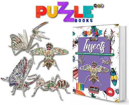 Eureka boek & puzzelboek 8+ Insecten
