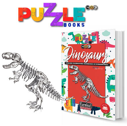 Eureka boek & puzzelboek 8+ Dinosaurussen