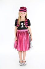 Afbeelding in Gallery-weergave laden, Rose &amp; Romeo verkleedjurk Angelica Piratenmeisje met bandana, maat 3-4 jaar
