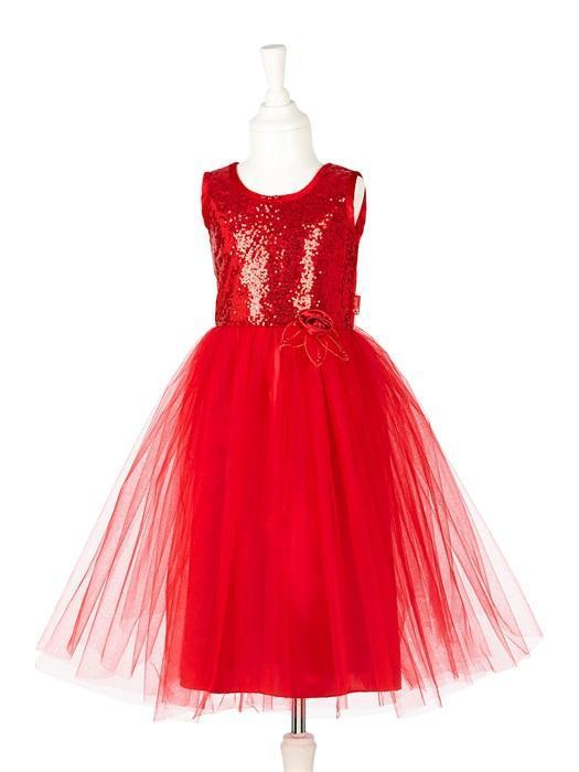 Souza for Kids jurk Scarlet rood, maat 128/140-8/10 jaar - 100903