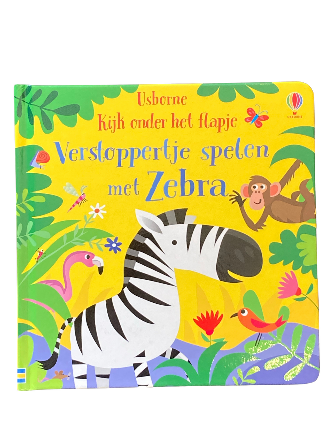 Usborne flapjesboek - Verstoppertje spelen met Zebra