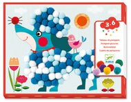 Djeco kunstwerk van pompons Aaibare hondjes - DJ09867