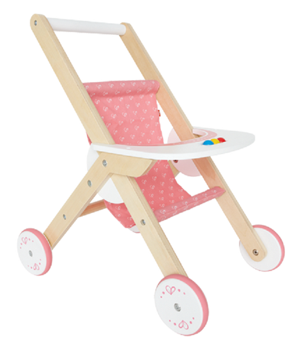 Hape E3603 houten poppenbuggy poppenwagen