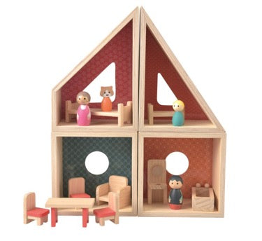Egmont Toys 511063 - moduleerbaar houten poppenhuis