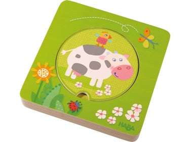 Haba 301647 houten puzzel Boerderijdieren