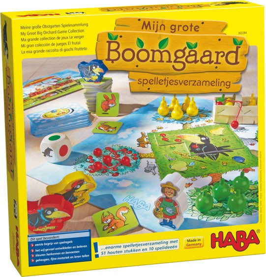 Haba 302284 Mijn grote Boomgaard - spelletjesverzameling