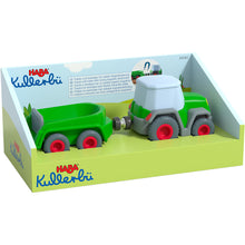 Afbeelding in Gallery-weergave laden, Haba Kullerbü ballenbaan tractor met aanhanger - groene trekker - 305562

