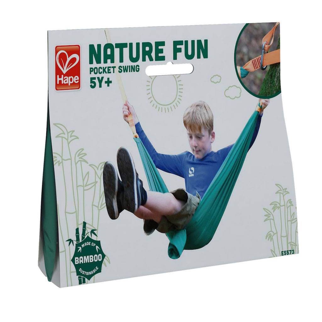 Hape Toys Nature fun Pocket Swing, draagbare schommel - E5573