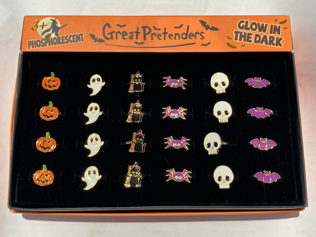 Great Pretenders Spooky Wooky Halloween ring - Glow in the dark