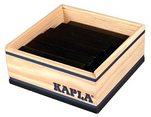 Kapla 40 plankjes Zwart (in kist­je)