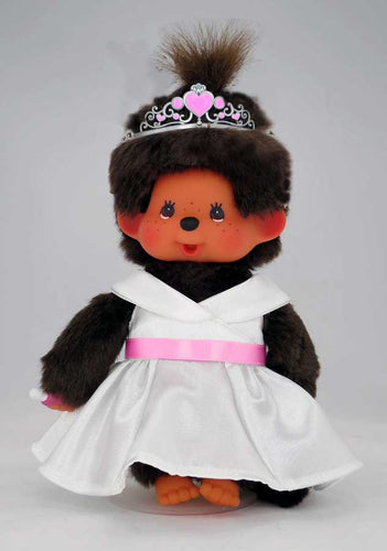 Monchhichi 242061 Aap meisje witte prinses 20cm
