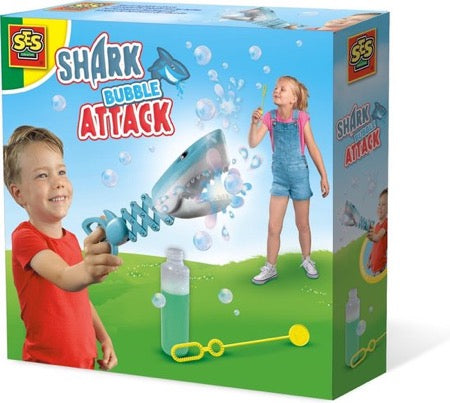 SES Creative shark bubble attack blauw 200 ml