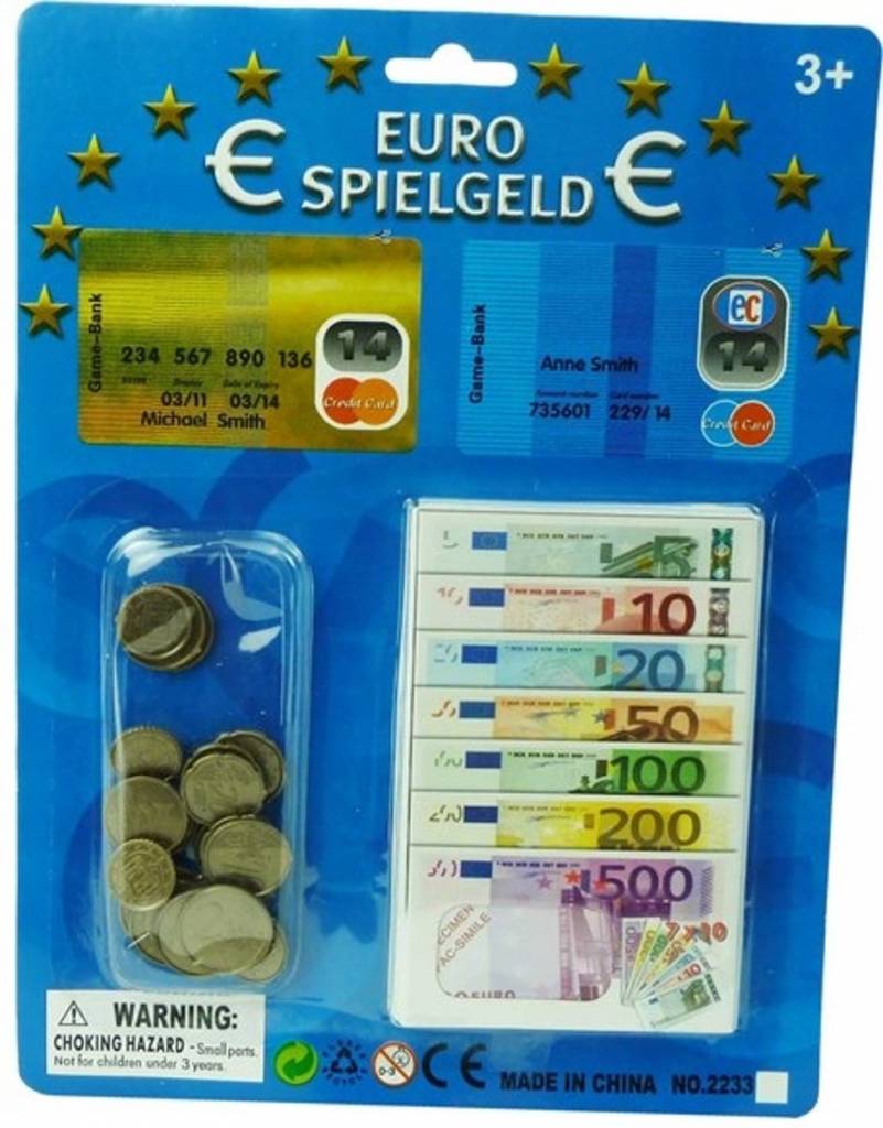 Set Euro speelgeld