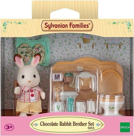 Sylvanian Families Chocolade Broer Konijn + badkamer - 5015/2203