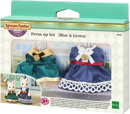 Sylvanian Families - Town Series Dress Up Set Blue & Green - 6021