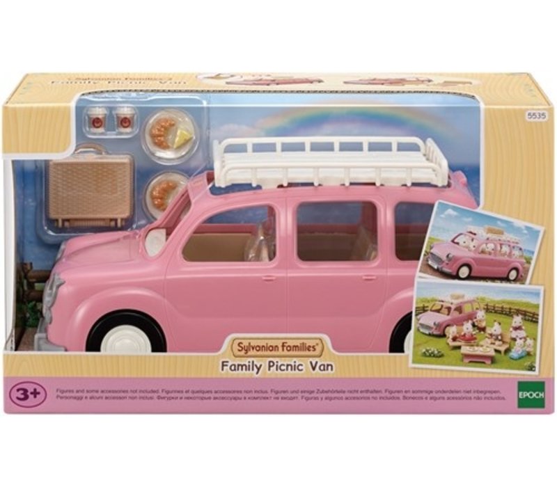 Sylvanian Families Family Picnic Van, roze auto - 5535