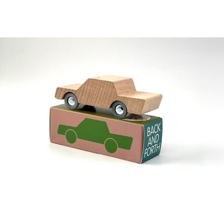 WaytoPlay Toys - Heen & Weer Auto - Woody natuur hout blank